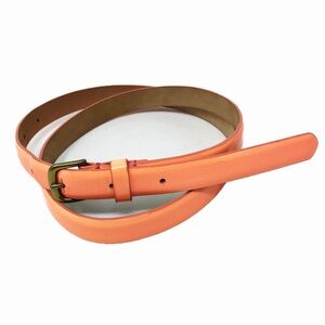 J. Crew Light Coral Patent Leather Skinny Belt Size S/M